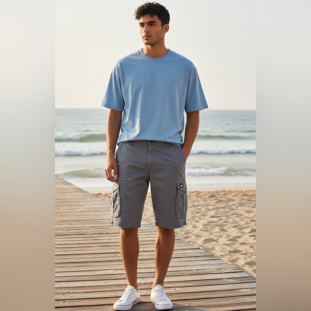 Zoo York Charcoal Cargo Shorts for Men